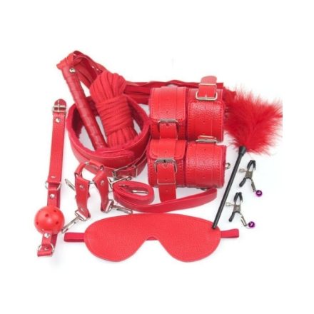 Kit Rojo Accesorios Bondage - Imagen 1