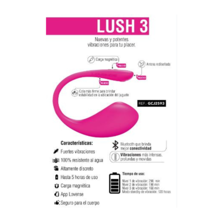 Vibrador LOVENSE LUSH 3 - Interativo APP - Imagen 4