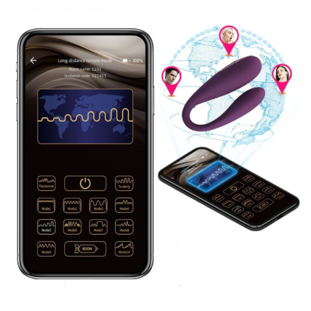 AUGUST Con App Global Double Pleasure Vibrador - Imagen 4