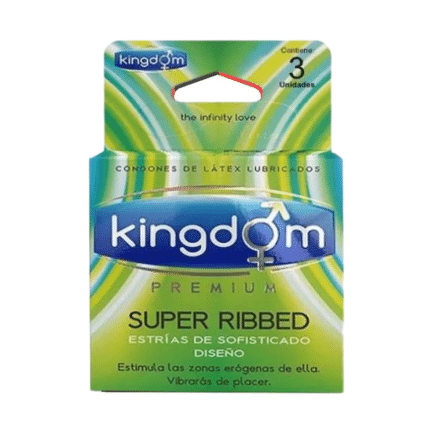 Preservativo Kingdom Super Estriado Ribbed